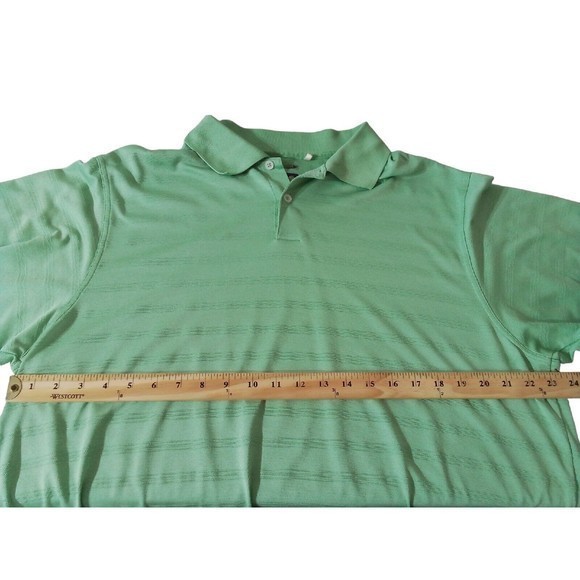Adidas Men's Mint Green Polo Ribbed  No Size Measurements In  Pics Measures XL - Picture 6 of 15